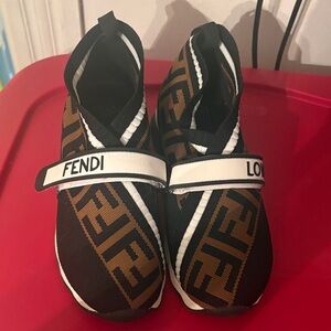Fendi Adult Black and Brown Sneakers